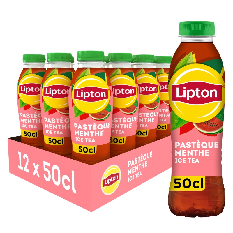 LIPTON PASTEQUE MENTHE ICE TEA 12X50CL