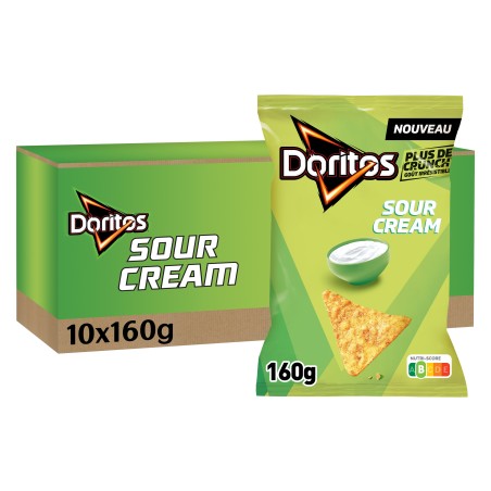 DORITOS SOUR CREAM 10X160G