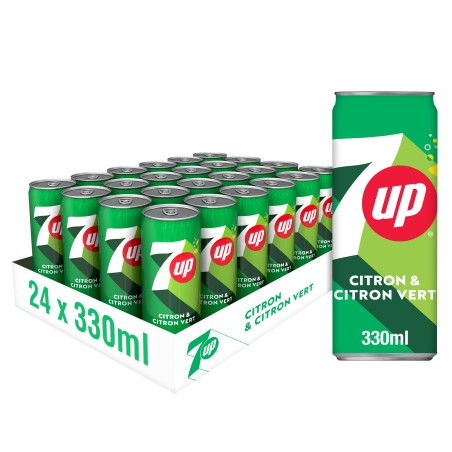 7UP CITRON ET CITRON VERT 24X330ML
