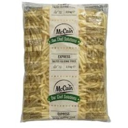 MCCAIN EXPRESS SALTED FRIES 6/6 4X2.5KG